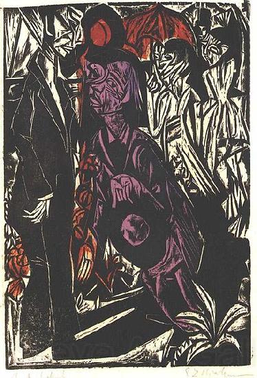 Ernst Ludwig Kirchner The selling of the shadow France oil painting art